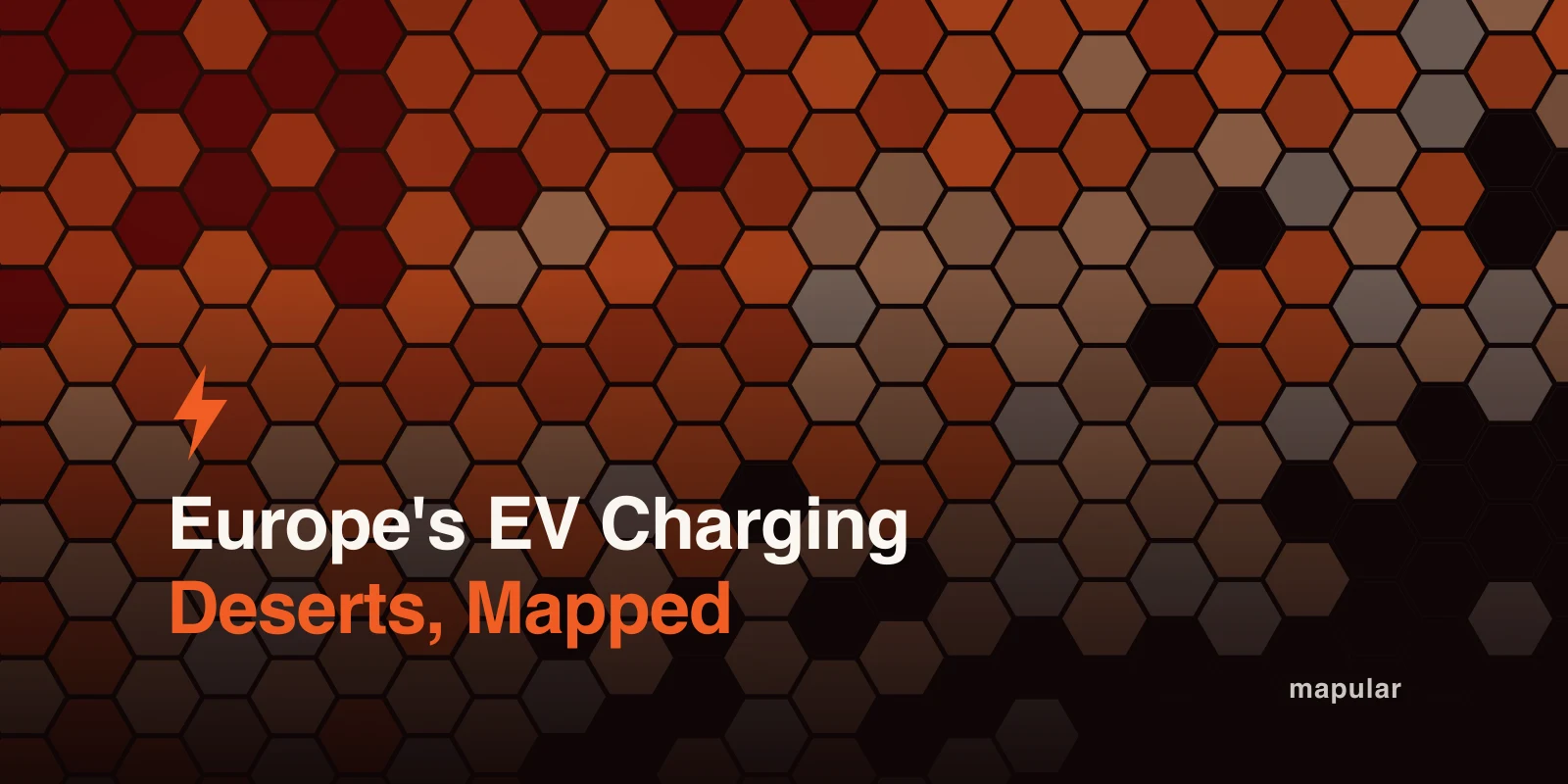 Europe's EV Charging Deserts, Mapped