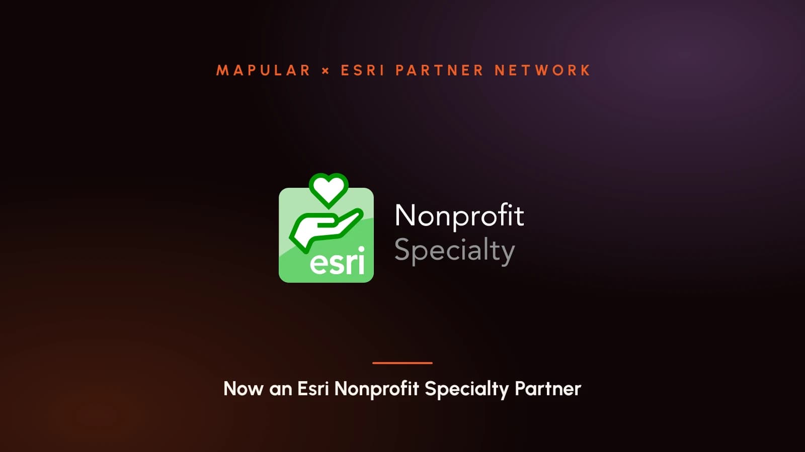 Mapular Earns Esri's Nonprofit Specialty