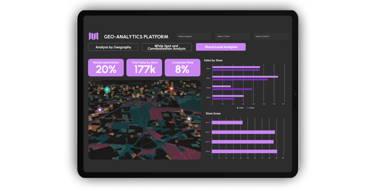 Mapular geo-analytics platform