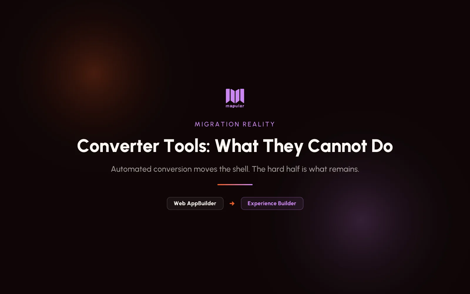 Web AppBuilder Converter Tools: What They Do Well, and What They Cannot Do