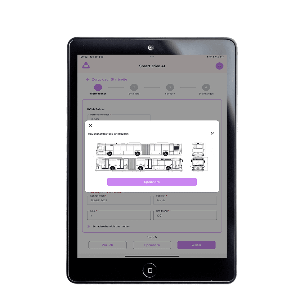 Digital accident report